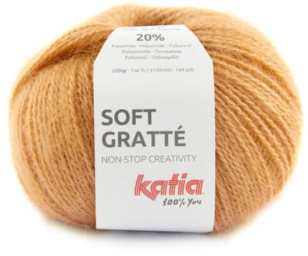 Katia Soft Gratté - 83 maïsgeel - Mohair-Look Acryl Garen