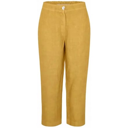 Linnen curve broek voor vrouw Haris Cotton