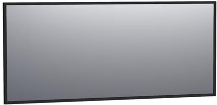 Brauer Onyx Spiegel - 160 cm - Rechthoekig - Zwart Geborsteld Frame