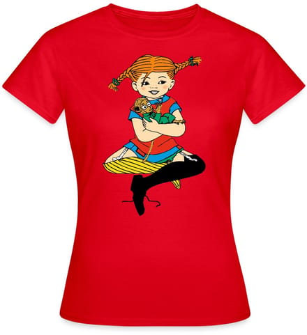 Pippi Langkous En Meneer Nilsson T-Shirt Dames