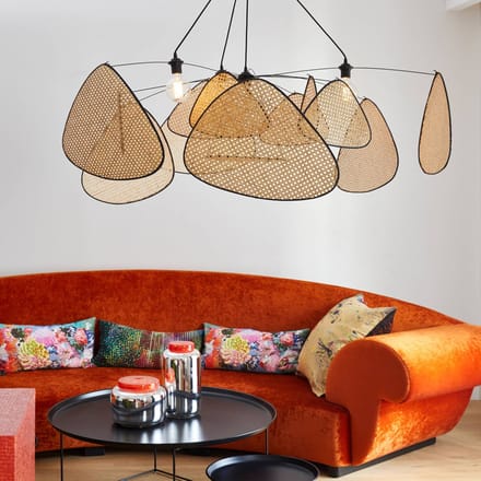 MARKET SET hanglamp Screen XXL, 90 cm, naturel, rotan