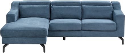 GLOSLI - Hoekbank - Blauw - Rechtszijdig - Polyester