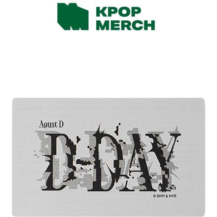 SUGA - Carte Photo Métallique (Août D JOUR J) 1ea white