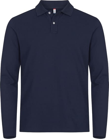 Clique Stretch Premium Polo L/S 028262 - Dark Navy - XL