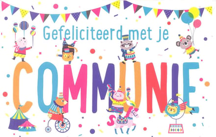 Wenskaart Gefeliciteerd met je Communie - D14682 - Gratis verzonden