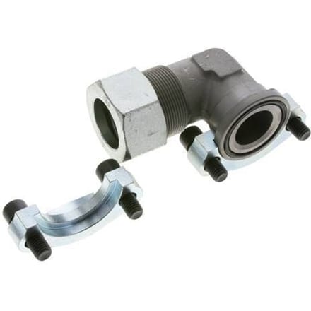 1-1/2'' SAE L-Flens 3000 psi Staal met 38S (M52x2) ISO 6162-1