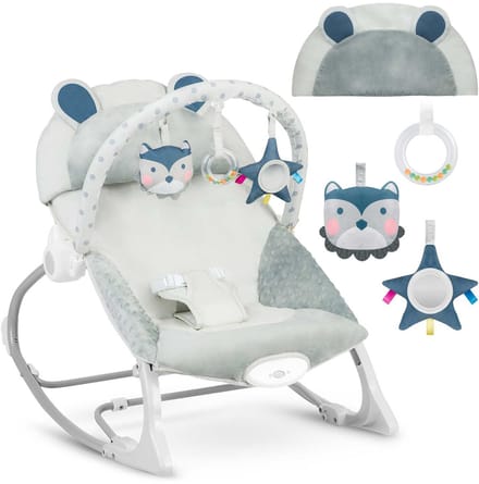 Wipstoel met vibratiefunctie Ricokids - grijs