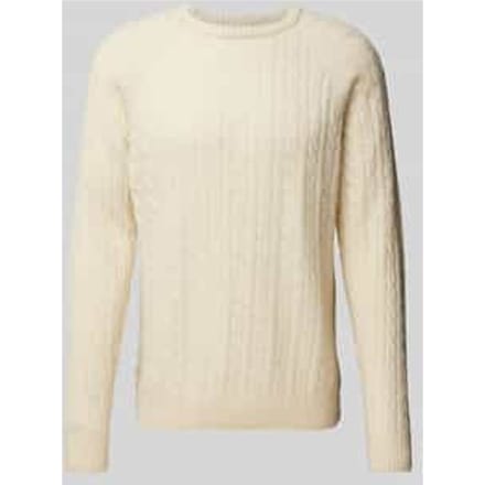 Gebreide pullover met ribboorden