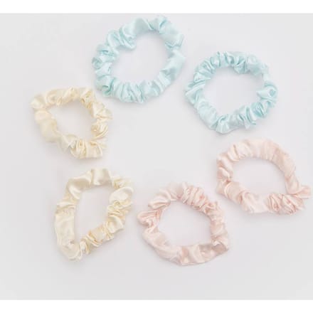 boohoo Dames Satijnen Scrunchies 6-pack