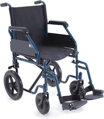Moretti GO! transport rolstoel - Opvouwbaar design - Blauw