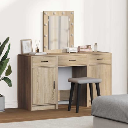 vidaXL - Kaptafel - Bruin - 50 - x - 41 - x - 135 - cm - Bewerkt - hout