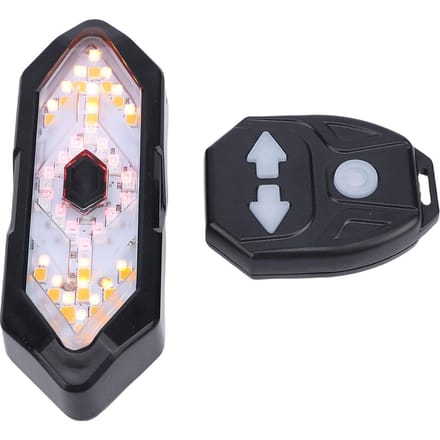 Fietsachterlicht met Richtingaanwijzers USB Oplaadbaar LED Fietsachterlicht IPX4 Waterdicht voor Nachtelijk Fietsen white