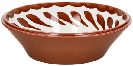 Pomax Amuse slakom D25cm H7cm bruin / rood