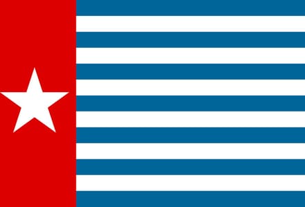 Vlag West Papoea / Morgenster 50x75cm
