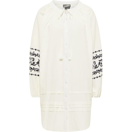 Dreimaster Oversized jurk Dames wolwit