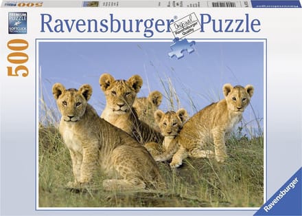 Ravensburger puzzel Leeuwenwelpen - legpuzzel - 500 stukjes