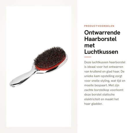 Dailygoods - Ontwarrende Haarborstel met Luchtkussen voor Dames