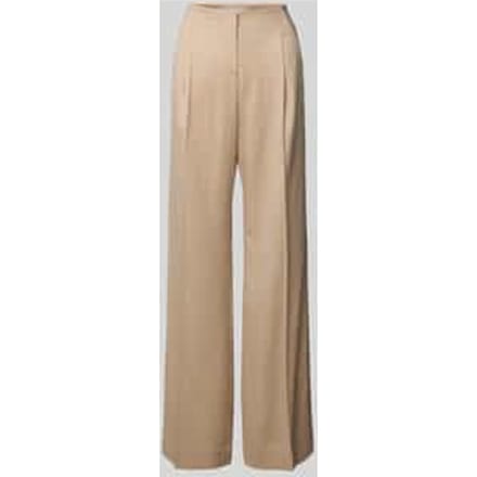 Wide leg stoffen broek met persplooien