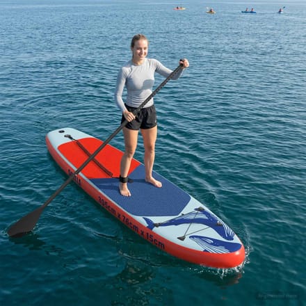vidaXL Opblaasbaar Stand Up Paddle Board SCYLLA 305 x 76 x 15 cm Blauw