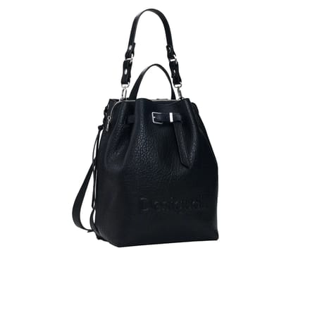 Desigual vrijetijdsrugzak rugzak Half Logo Luena NF Backpack Black zwart