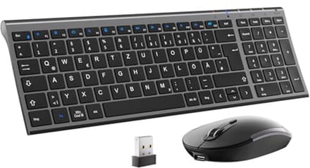 Draadloze Muis en Toetsenbord Set - Ergonomisch, Compact Design voor Computer, Laptop en Smart TV