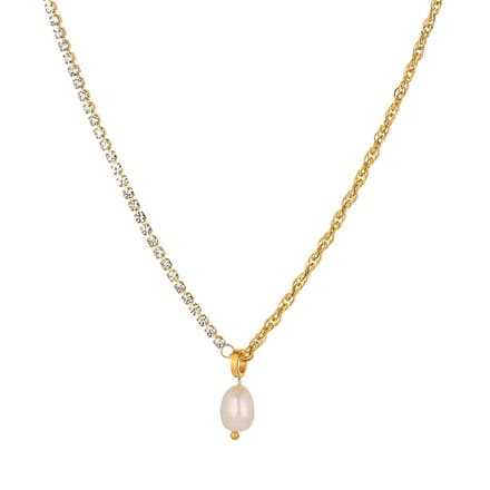 Victorious Dames Ketting - Goud - Model: Parel Shine