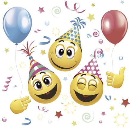 Daisy - Lunch servetten - Smile icons and balloons