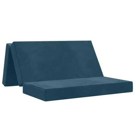 vidaXL - Vouwbare - Sofa - Bed - 140 - x - 67 - x - 45 - cm - Blauw