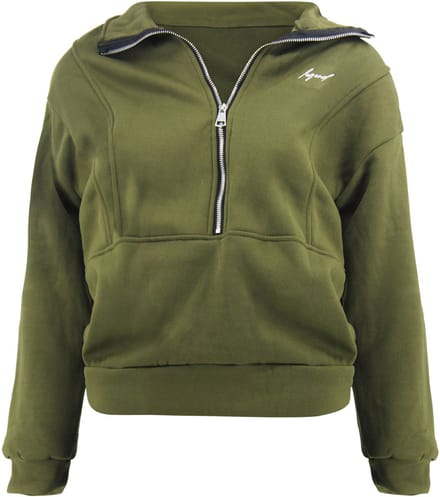 ChiComfort luxe Dames half zip sweater Groen M
