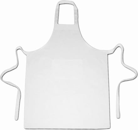 Homéé® Horeca suite Keukenschorten BBQ BIB Apron 240g. p/m2 - wit - 70x100 cm -  2 stuks