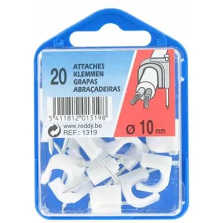 Reddy Clips 10mm Wit 20st.