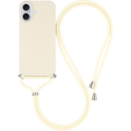Mocaa Apple iPhone 17 Hoesje met Koord Wit