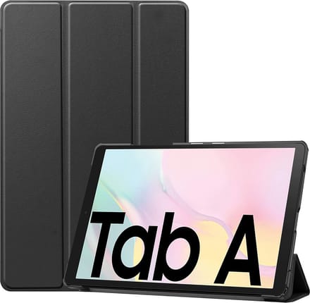 Cazy tablet Hoes geschikt voor Samsung Galaxy Tab A7 - TriFold Bookcase - Zwart
