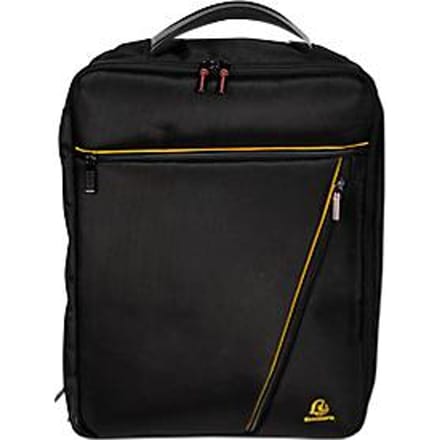 Laptoptas Exacompta Dual Exacitve, voor laptops tot 15,6", documenten tot DIN A4, B 320 x D 110 x H 490 mm, polyester, zwart