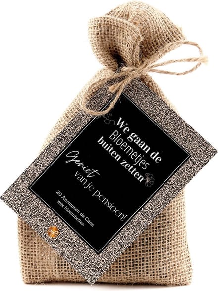 The big gifts - cadeau - pensioen - bloembollen - anemonen