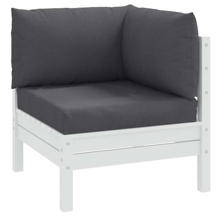vidaXL - Palletkussens - 3 - st - stof - gemêleerd - antracietkleurig