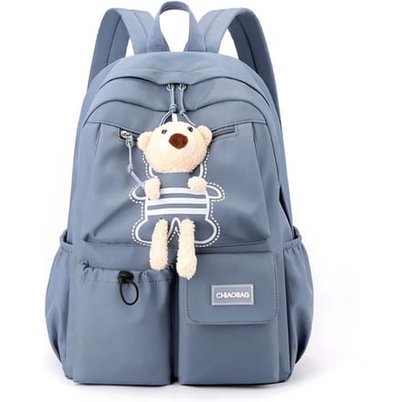 Basisschool Meisje Kinderen Lichtgewicht Rugzak Leuke Berenrugzak Grote Capaciteit Middelbare School Studenten Trend gray