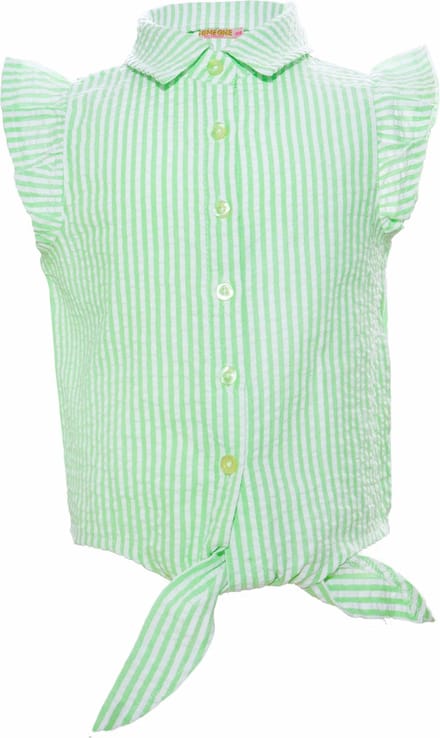 SOMEONE CONNIE-SG-21-G Meisjes Blouse - BRIGHT GREEN - Maat 110