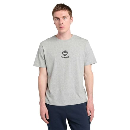 Timberland Heren Logo Stack T-Shirt (Grijs)