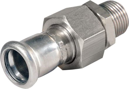 BONFIX 3-delige draadkoppeling 54 mm 2 inch M-Press RVS