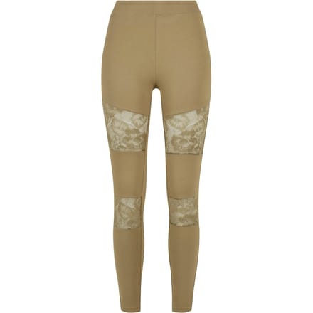 Urban Classics - Laces Inset Sportlegging - M - Groen