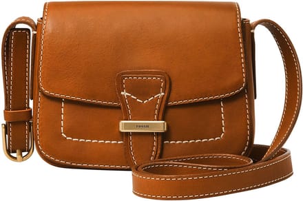 FOSSIL Schoudertas Tremont Flap Crossbody Bag Cognac Bruine