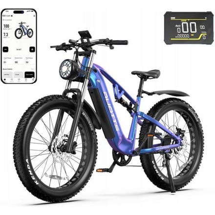 Véhicule électrique DUOTTS E26 Bafang 20Ah SAMSUNG 26  55km/h 120km+PL Facile à transporter Parking Bleu