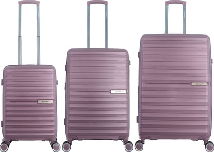 Saxoline Blue - Resort | Harde Koffer Set / Trolley Set / Reiskoffer Set - S/M/L - Paars - Paars / Set