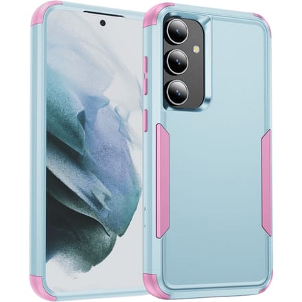 CaseBody Samsung Galaxy S24/S25 3-in-1 Shockproof Hardcase Grijsroze
