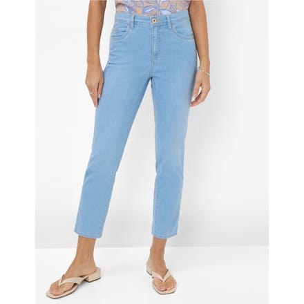 Brax Dames Jeans  Style MARY S USED BLEACHED BLUE, denim lichtblauw, maat 44K