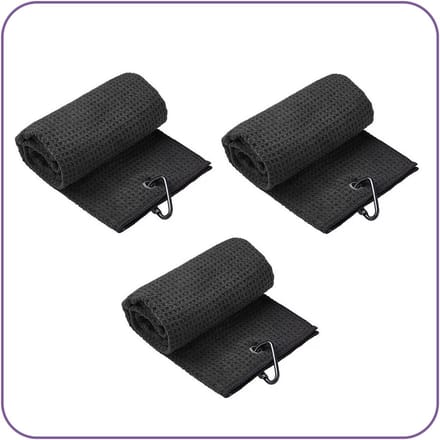 Jobber Sports - 3x golf handdoek - Sneldrogend Microfiber Golfhanddoek