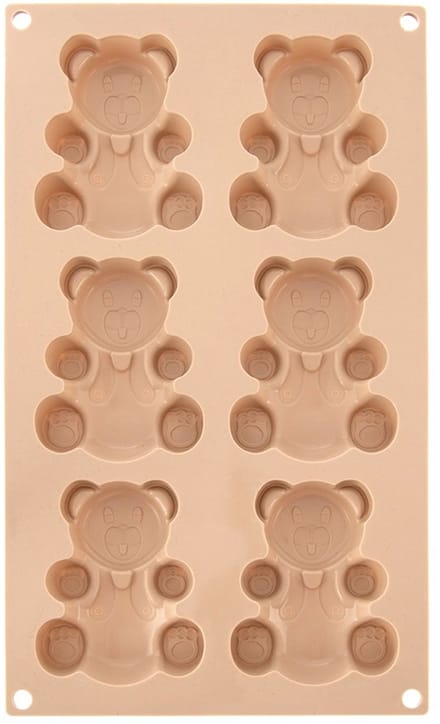 Koekjesvorm Muffins Silicone Beige Teddyberen 30x17,5x2 cm - Bakvorm voor Koekjes