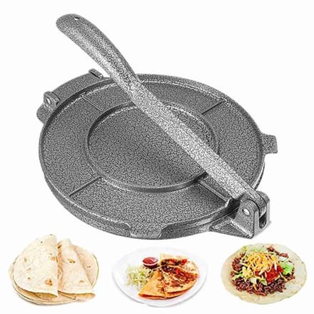 Aluminium tortilla pers voor makkelijk maken