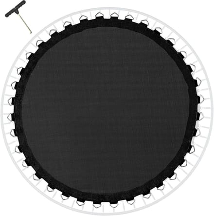 Vervangende Trampoline Mat - Springmat - Buiten Spelen - UV-bestendig Ontwerp - 366 427 cm - Zwart